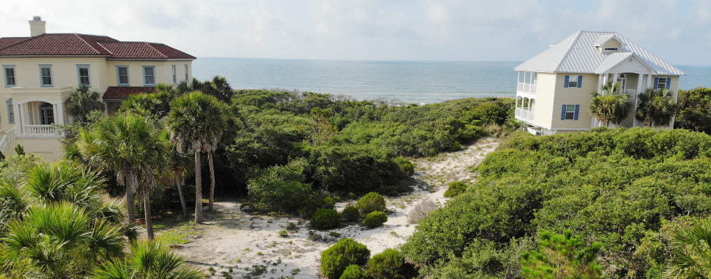 Beachfront land for sale
